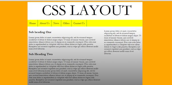 Make the footer content